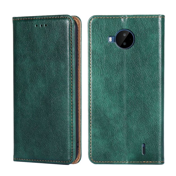 Gloss Oil Solid Color Magnetic Leather Phone Case