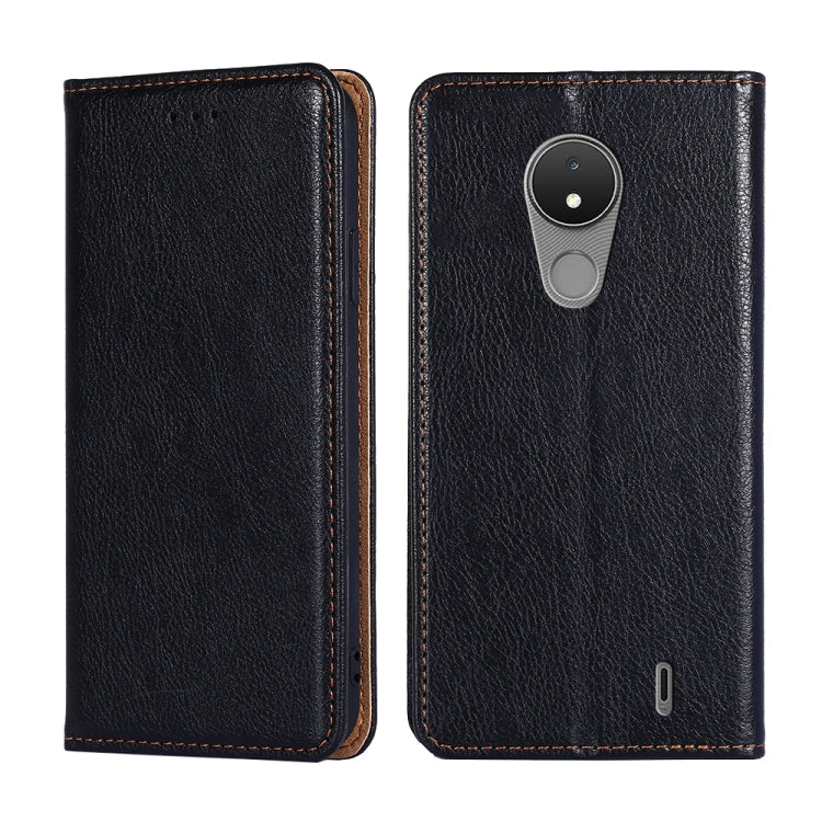 Gloss Oil Solid Color Magnetic Leather Phone Case