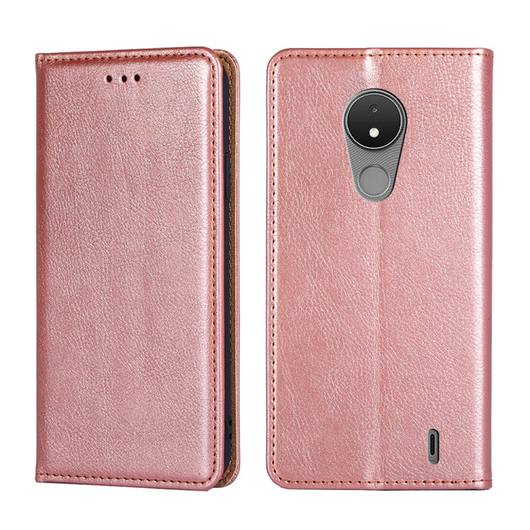 Gloss Oil Solid Color Magnetic Leather Phone Case