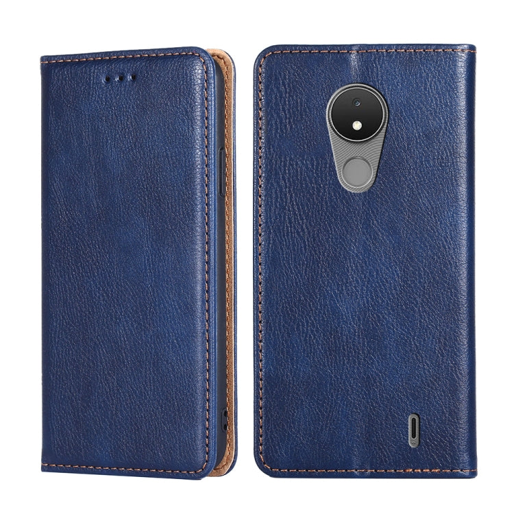 Gloss Oil Solid Color Magnetic Leather Phone Case