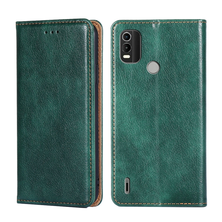 Gloss Oil Solid Color Magnetic Leather Phone Case