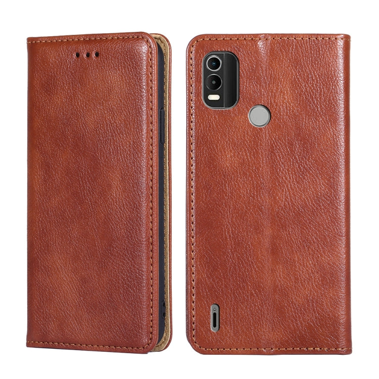 Gloss Oil Solid Color Magnetic Leather Phone Case