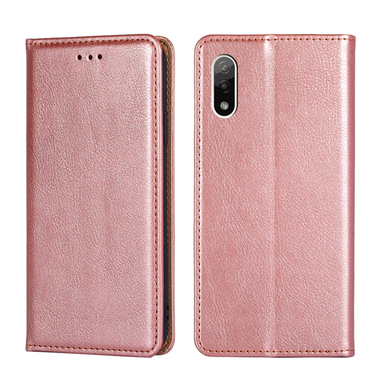 Gloss Oil Solid Color Magnetic Leather Phone Case