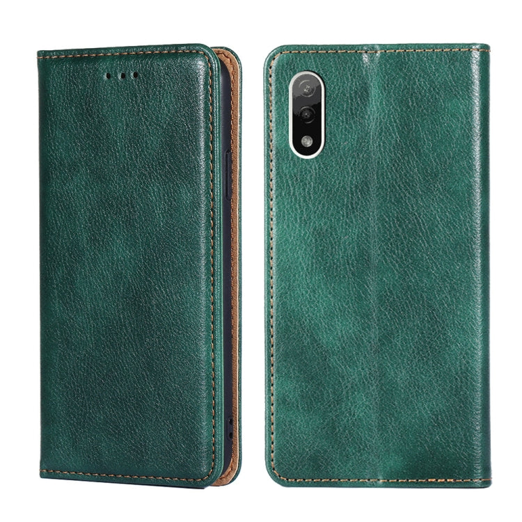 Gloss Oil Solid Color Magnetic Leather Phone Case