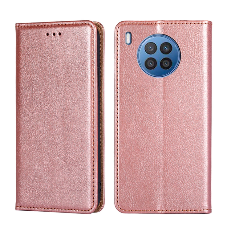 Gloss Oil Solid Color Magnetic Leather Phone Case