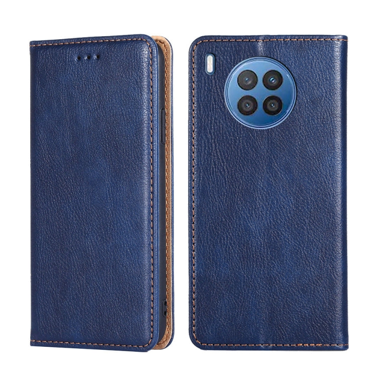 Gloss Oil Solid Color Magnetic Leather Phone Case