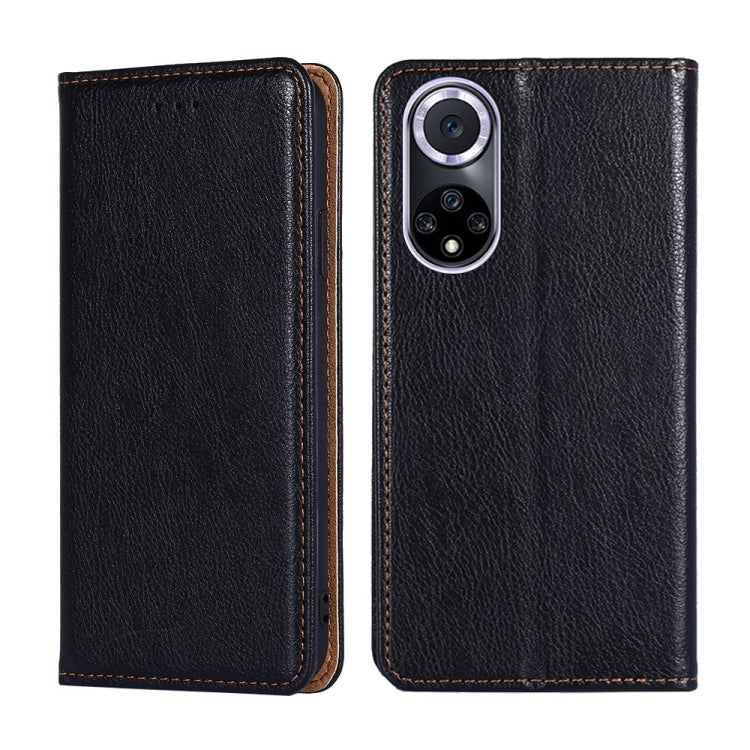 Gloss Oil Solid Color Magnetic Leather Phone Case