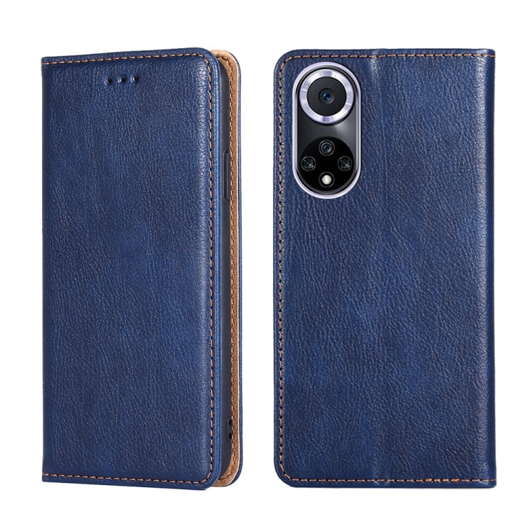 Gloss Oil Solid Color Magnetic Leather Phone Case