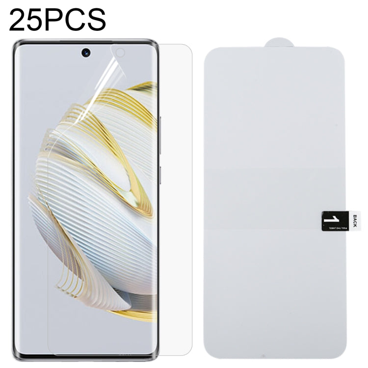 25 PCS Full Screen Protector Explosion-proof Hydrogel Film, For Huawei nova 10 (25 PCS), For Huawei nova 10 Pro (25 PCS)