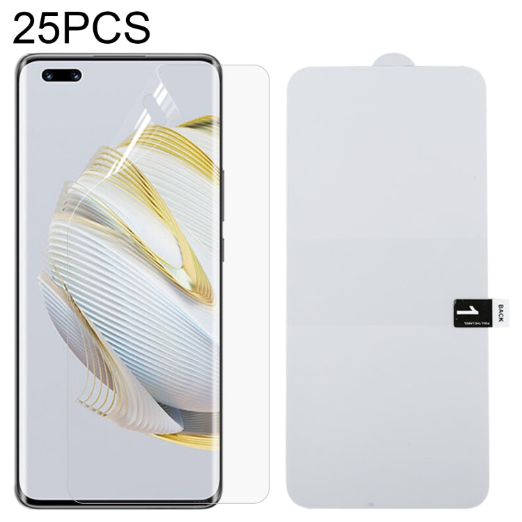 25 PCS Full Screen Protector Explosion-proof Hydrogel Film, For Huawei nova 10 (25 PCS), For Huawei nova 10 Pro (25 PCS)