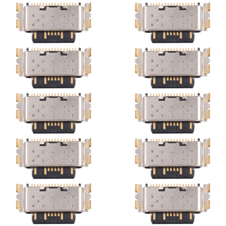 10 PCS Charging Port Connector, For Xiaomi Redmi Note 11E, For Xiaomi Redmi Note 11E Pro