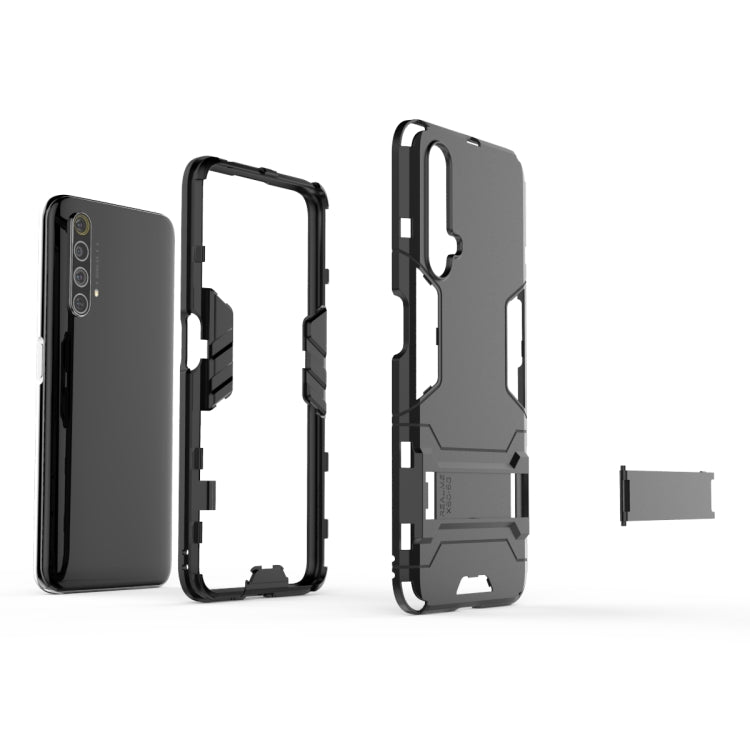 PC + TPU Shockproof Protective Case with Holder, For OPPO Realme X50 5G