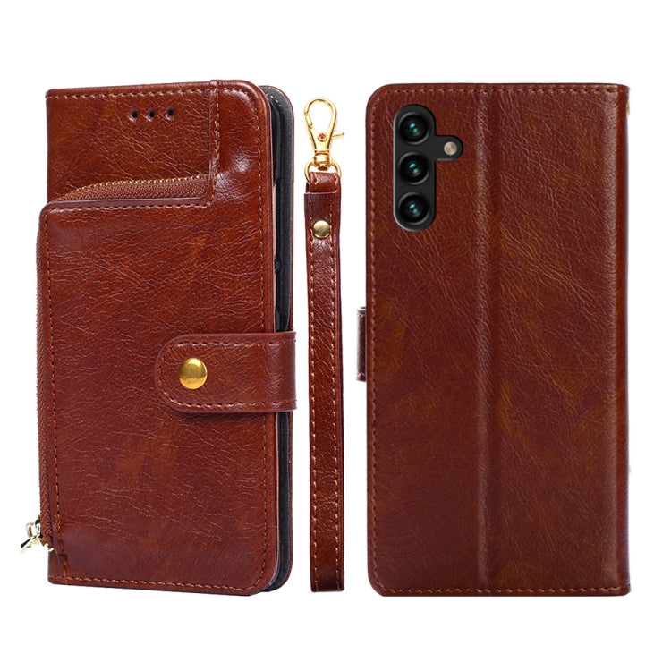 Zipper Bag PU + TPU Horizontal Flip Leather Phone Case