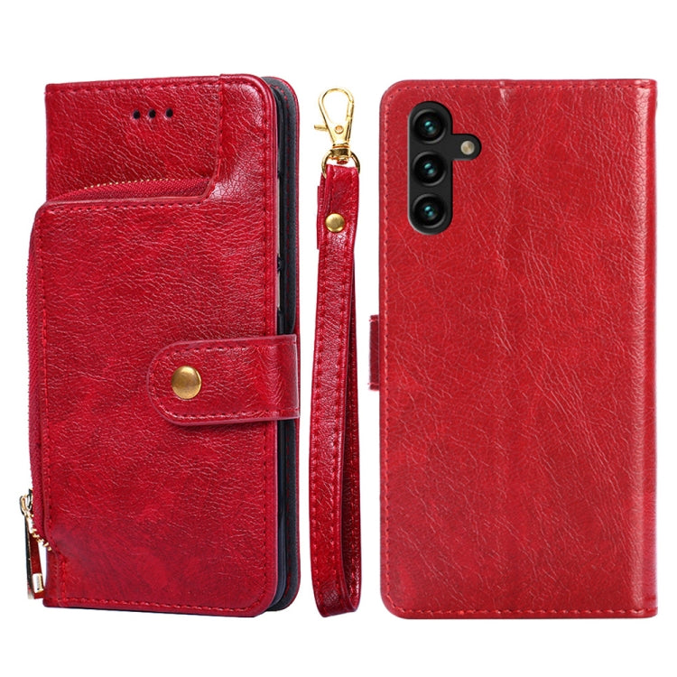 Zipper Bag PU + TPU Horizontal Flip Leather Phone Case