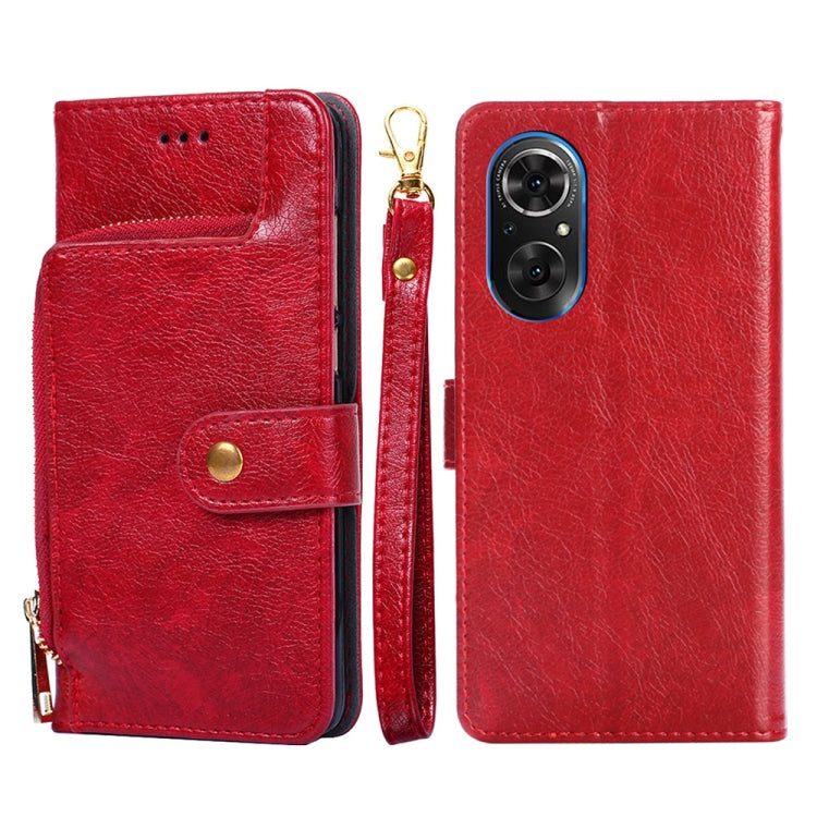 Zipper Bag PU + TPU Horizontal Flip Leather Phone Case
