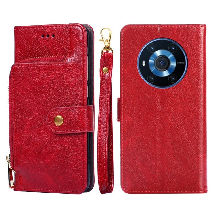 Zipper Bag PU + TPU Horizontal Flip Leather Phone Case