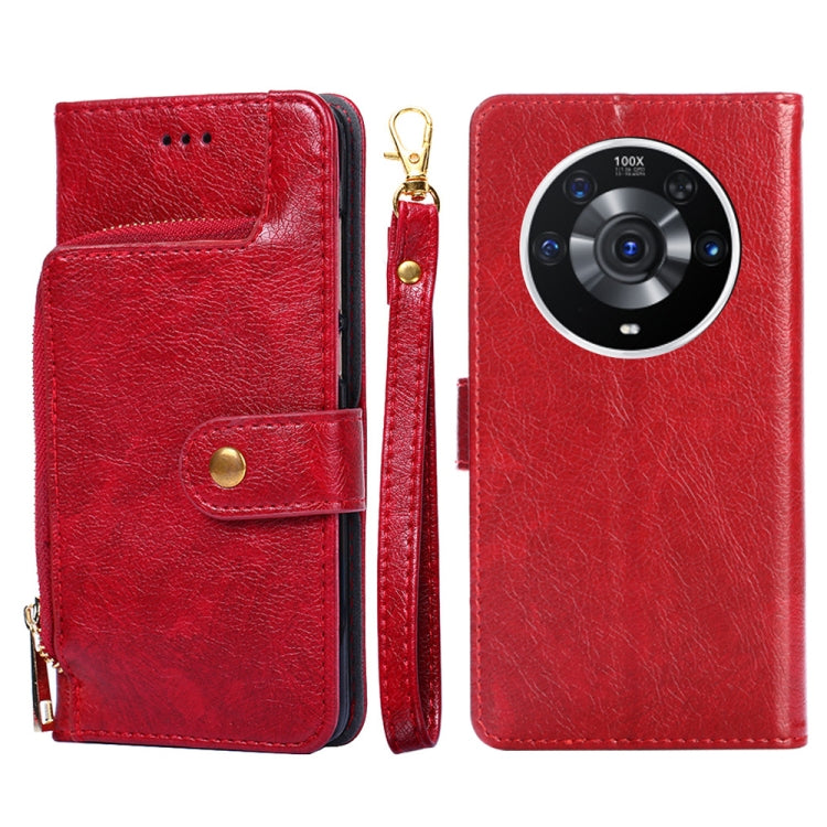 Zipper Bag PU + TPU Horizontal Flip Leather Phone Case