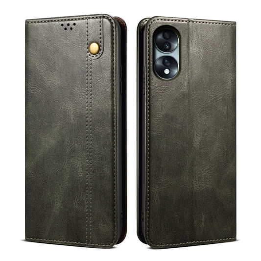 Oil Wax Crazy Horse Texture Leather Phone Case