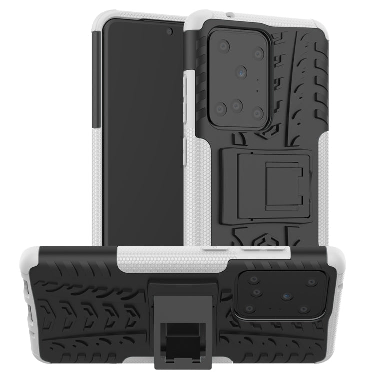 Tire Texture Shockproof TPU+PC Protective Case with Holder, For Xiaomi Redmi Note 8T, For Galaxy A51, For Galaxy A71, For Galaxy Note 10 Lite, For Galaxy S20+, For Galaxy S20 Ultra, For Galaxy A01, For Motorola One Macro, For OPPO Realme XT
