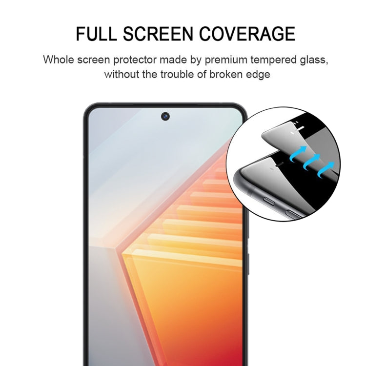 Full Glue Full Screen Tempered Glass Film, For vivo iQOO 10