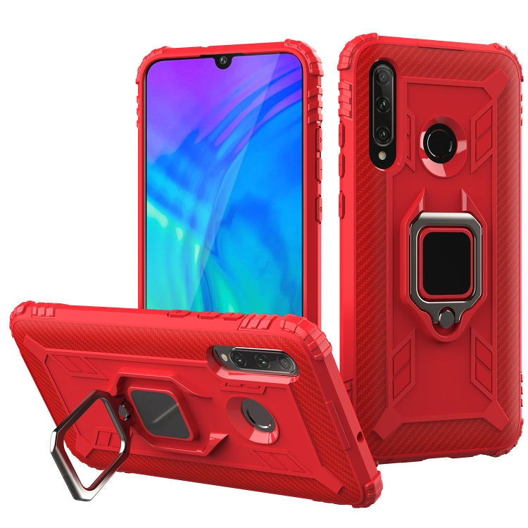 Carbon Fiber Protective Case with 360 Degree Rotating Ring Holder, For Huawei nova 4 Lite, For Huawei P Smart+ 2019, For Huawei Y9 Prime 2019, For Huawei Enjoy 10 Plus, For Huawei nova 6, For Huawei nova 6SE, For Huawei nova 7i, For Huawei P Smart Z���...