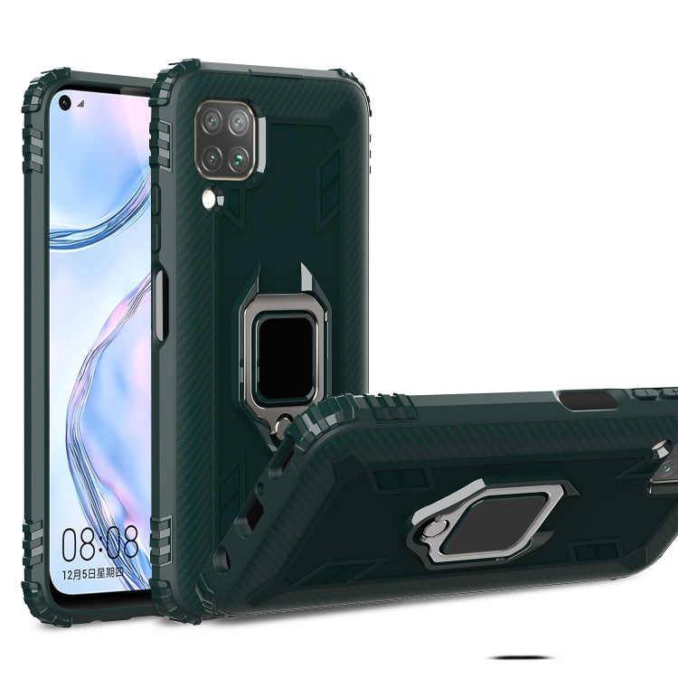 Carbon Fiber Protective Case with 360 Degree Rotating Ring Holder, For Huawei nova 4 Lite, For Huawei P Smart+ 2019, For Huawei Y9 Prime 2019, For Huawei Enjoy 10 Plus, For Huawei nova 6, For Huawei nova 6SE, For Huawei nova 7i, For Huawei P Smart Z���...
