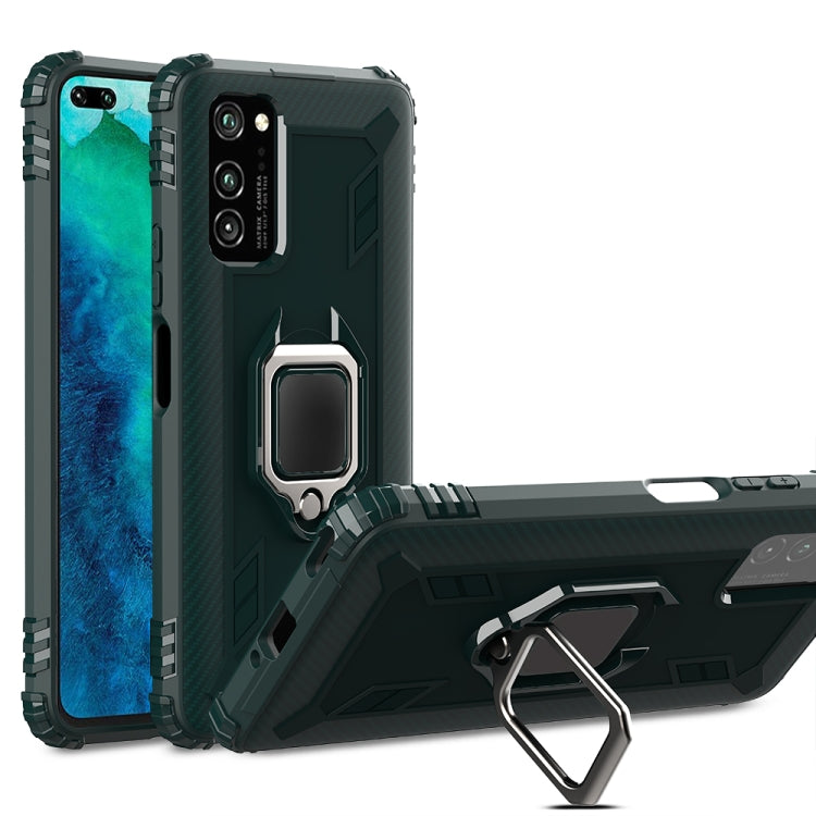 Carbon Fiber Protective Case with 360 Degree Rotating Ring Holder, For Huawei nova 4 Lite, For Huawei P Smart+ 2019, For Huawei Y9 Prime 2019, For Huawei Enjoy 10 Plus, For Huawei nova 6, For Huawei nova 6SE, For Huawei nova 7i, For Huawei P Smart Z���...