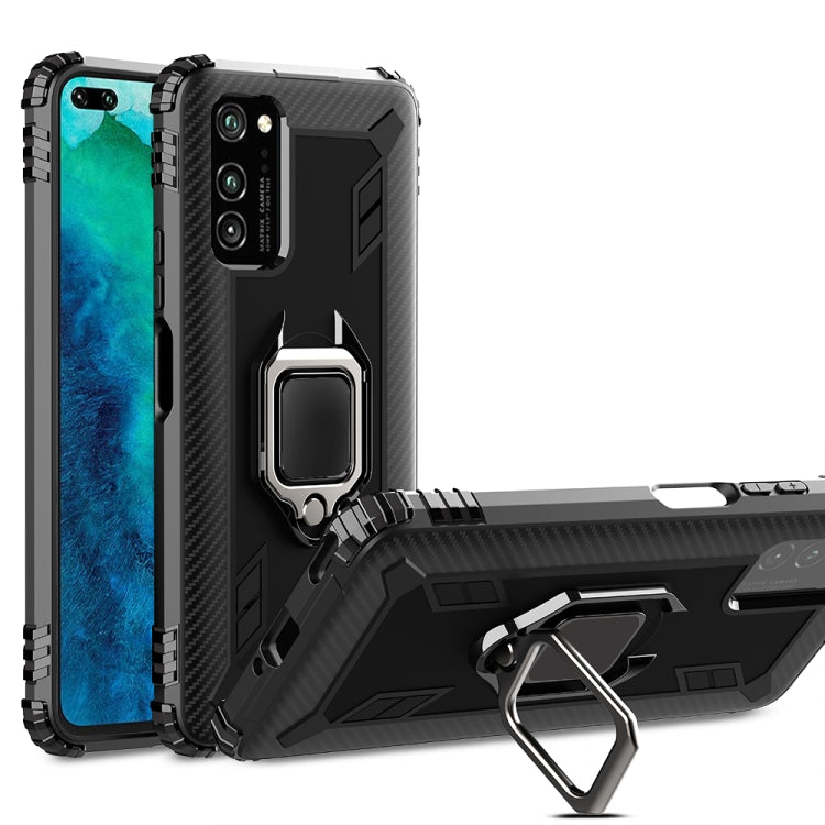 Carbon Fiber Protective Case with 360 Degree Rotating Ring Holder, For Huawei nova 4 Lite, For Huawei P Smart+ 2019, For Huawei Y9 Prime 2019, For Huawei Enjoy 10 Plus, For Huawei nova 6, For Huawei nova 6SE, For Huawei nova 7i, For Huawei P Smart Z���...