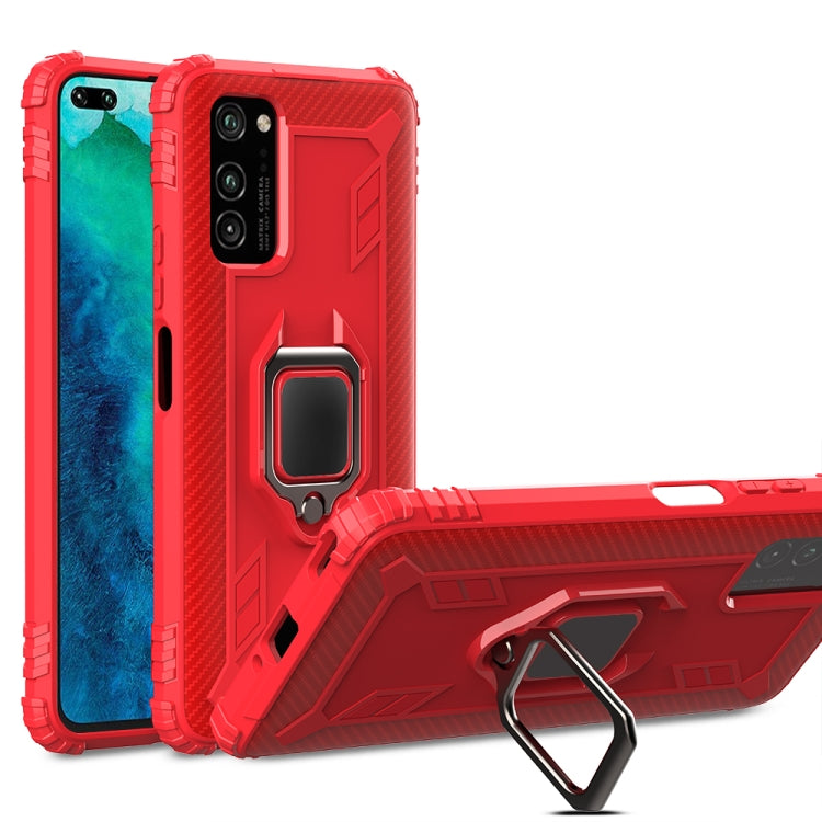 Carbon Fiber Protective Case with 360 Degree Rotating Ring Holder, For Huawei nova 4 Lite, For Huawei P Smart+ 2019, For Huawei Y9 Prime 2019, For Huawei Enjoy 10 Plus, For Huawei nova 6, For Huawei nova 6SE, For Huawei nova 7i, For Huawei P Smart Z���...