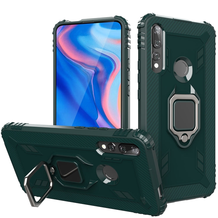 Carbon Fiber Protective Case with 360 Degree Rotating Ring Holder, For Huawei nova 4 Lite, For Huawei P Smart+ 2019, For Huawei Y9 Prime 2019, For Huawei Enjoy 10 Plus, For Huawei nova 6, For Huawei nova 6SE, For Huawei nova 7i, For Huawei P Smart Z���...