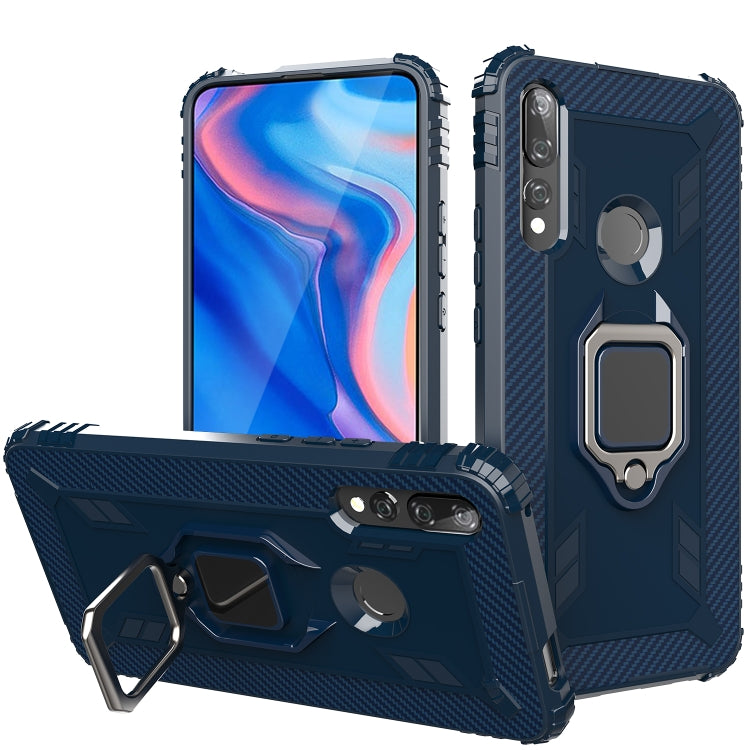 Carbon Fiber Protective Case with 360 Degree Rotating Ring Holder, For Huawei nova 4 Lite, For Huawei P Smart+ 2019, For Huawei Y9 Prime 2019, For Huawei Enjoy 10 Plus, For Huawei nova 6, For Huawei nova 6SE, For Huawei nova 7i, For Huawei P Smart Z���...