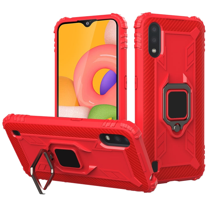 Carbon Fiber Protective Case with 360 Degree Rotating Ring Holder, For Huawei nova 4 Lite, For Huawei P Smart+ 2019, For Huawei Y9 Prime 2019, For Huawei Enjoy 10 Plus, For Huawei nova 6, For Huawei nova 6SE, For Huawei nova 7i, For Huawei P Smart Z���...