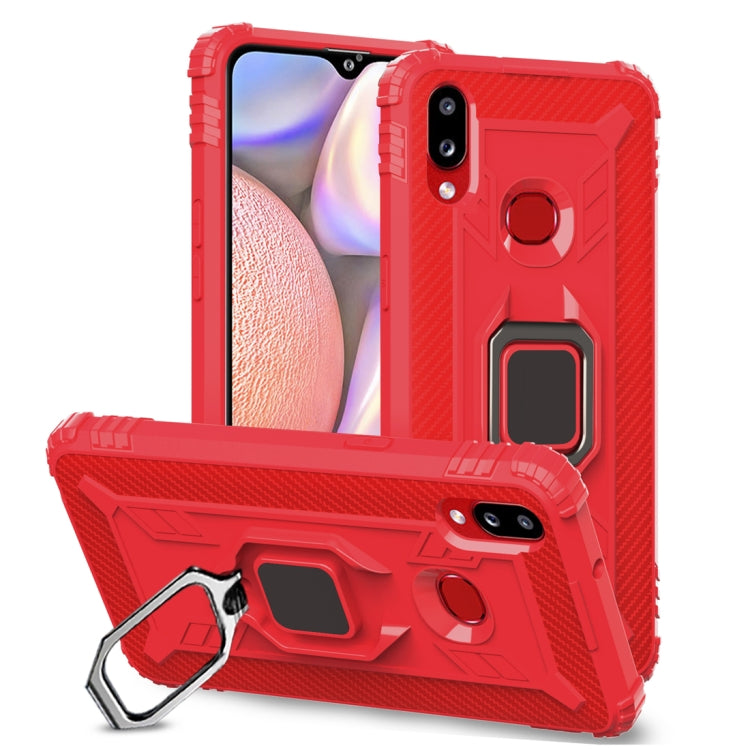 Carbon Fiber Protective Case with 360 Degree Rotating Ring Holder, For Huawei nova 4 Lite, For Huawei P Smart+ 2019, For Huawei Y9 Prime 2019, For Huawei Enjoy 10 Plus, For Huawei nova 6, For Huawei nova 6SE, For Huawei nova 7i, For Huawei P Smart Z���...