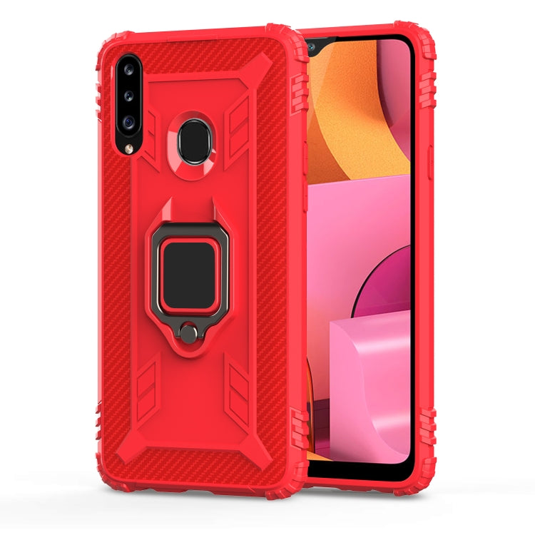 Carbon Fiber Protective Case with 360 Degree Rotating Ring Holder, For Huawei nova 4 Lite, For Huawei P Smart+ 2019, For Huawei Y9 Prime 2019, For Huawei Enjoy 10 Plus, For Huawei nova 6, For Huawei nova 6SE, For Huawei nova 7i, For Huawei P Smart Z���...