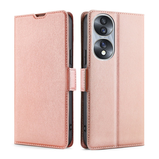 Ultra-thin Voltage Side Buckle Horizontal Flip Leather Phone Case