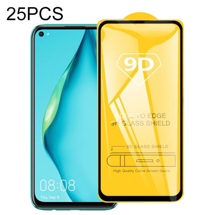 25 PCS 9D Full Glue Full Screen Tempered Glass Film, For Huawei P40, For Huawei P40 Lite, For Huawei Y7p 2020, For Huawei  Nova 6 SE, For Huawei  Nova 7i, For Huawei Y6s (2019), For Huawei Y9s, For Huawei P Smart Pro 2019, For Huawei P Smart 2020������...