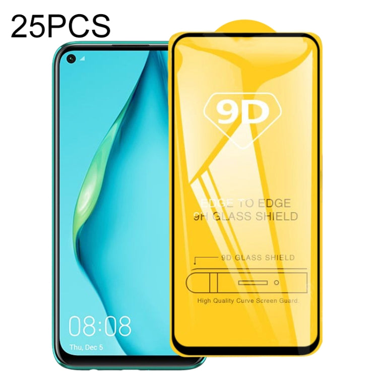 25 PCS 9D Full Glue Full Screen Tempered Glass Film, For Huawei P40, For Huawei P40 Lite, For Huawei Y7p 2020, For Huawei  Nova 6 SE, For Huawei  Nova 7i, For Huawei Y6s (2019), For Huawei Y9s, For Huawei P Smart Pro 2019, For Huawei P Smart 2020������...