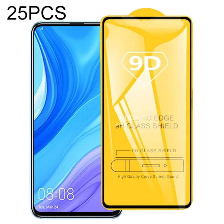 25 PCS 9D Full Glue Full Screen Tempered Glass Film, For Huawei P40, For Huawei P40 Lite, For Huawei Y7p 2020, For Huawei  Nova 6 SE, For Huawei  Nova 7i, For Huawei Y6s (2019), For Huawei Y9s, For Huawei P Smart Pro 2019, For Huawei P Smart 2020������...