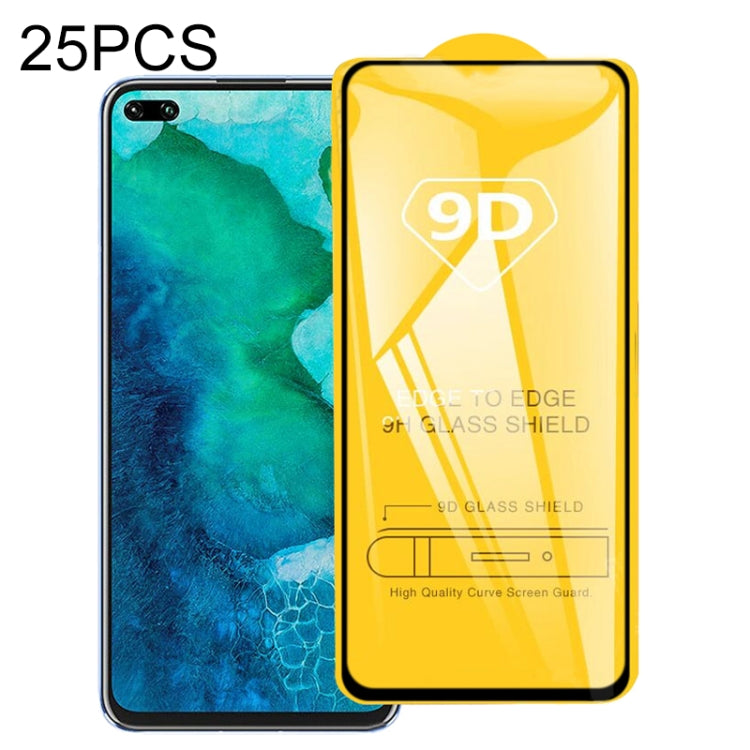 25 PCS 9D Full Glue Full Screen Tempered Glass Film, For Huawei P40, For Huawei P40 Lite, For Huawei Y7p 2020, For Huawei  Nova 6 SE, For Huawei  Nova 7i, For Huawei Y6s (2019), For Huawei Y9s, For Huawei P Smart Pro 2019, For Huawei P Smart 2020������...
