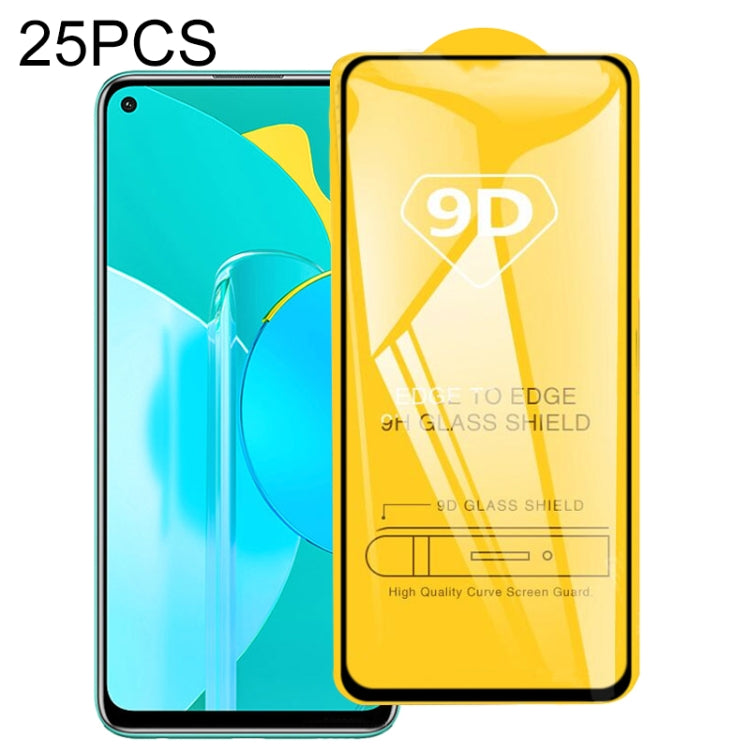 25 PCS 9D Full Glue Full Screen Tempered Glass Film, For Huawei P40, For Huawei P40 Lite, For Huawei Y7p 2020, For Huawei  Nova 6 SE, For Huawei  Nova 7i, For Huawei Y6s (2019), For Huawei Y9s, For Huawei P Smart Pro 2019, For Huawei P Smart 2020������...