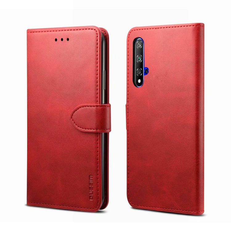 GUSSIM Business Style Horizontal Flip Leather Case with Holder & Card Slots & Wallet, For Huawei P20 Pro, For Huawei P20, For Huawei P40 Lite/Nova 6 SE/7i, For Huawei Honor 20, For Galaxy A20e, For Galaxy A20s, For Galaxy A51, For Galaxy A71