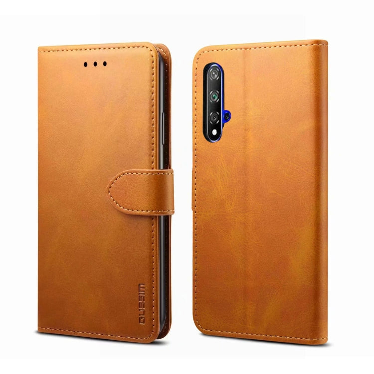 GUSSIM Business Style Horizontal Flip Leather Case with Holder & Card Slots & Wallet, For Huawei P20 Pro, For Huawei P20, For Huawei P40 Lite/Nova 6 SE/7i, For Huawei Honor 20, For Galaxy A20e, For Galaxy A20s, For Galaxy A51, For Galaxy A71