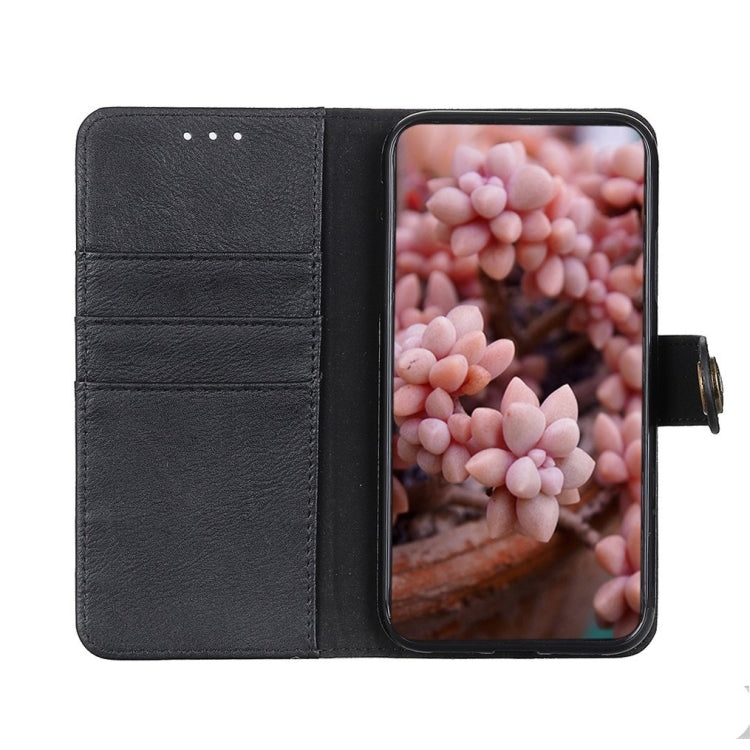 KHAZNEH Cowhide Texture PU + TPU Left and Right Open Leather Case with Bracket & Line Card and Wallet, For iPhone SE 2022 / SE 2020