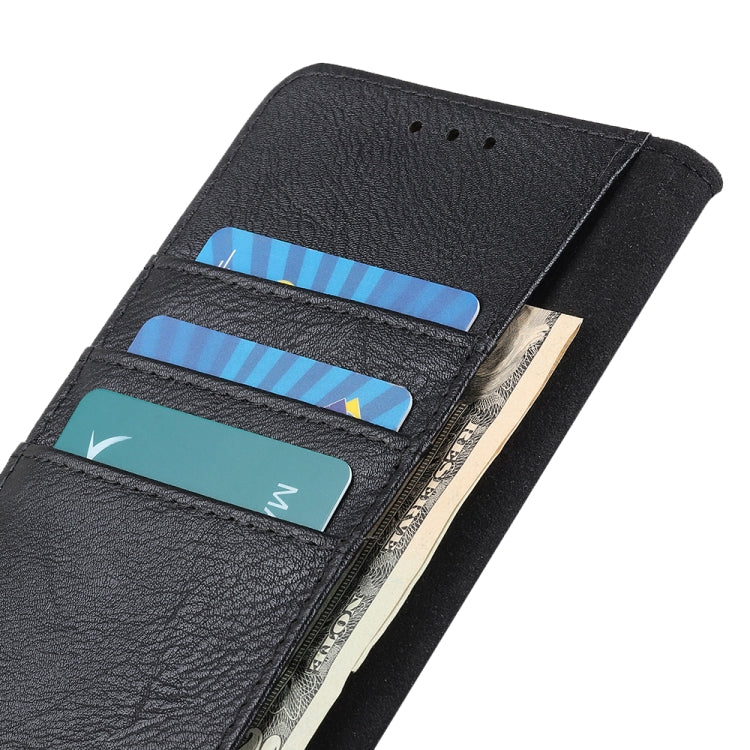 KHAZNEH Cowhide Texture PU + TPU Left and Right Open Leather Case with Bracket & Line Card and Wallet, For iPhone SE 2022 / SE 2020