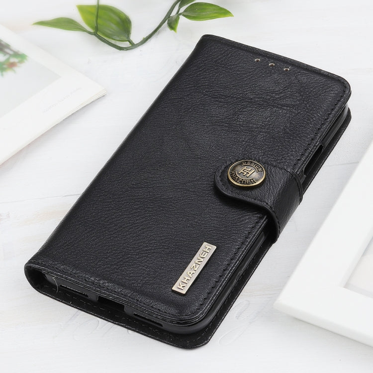 KHAZNEH Cowhide Texture PU + TPU Left and Right Open Leather Case with Bracket & Line Card and Wallet, For iPhone SE 2022 / SE 2020