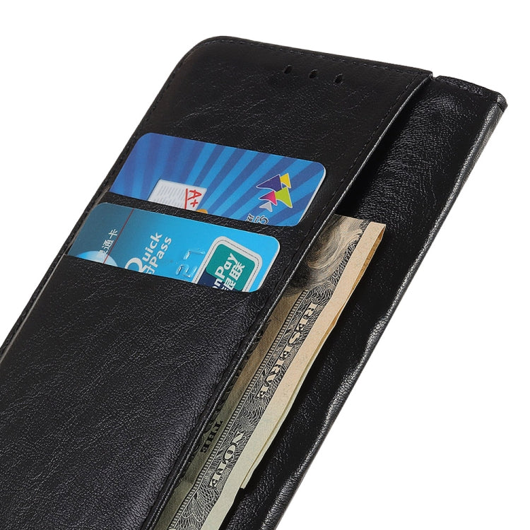 Magnetic Suction Crazy Horse Pattern PU Left and Right Open with Bracket and Card Slot and Wallet, For iPhone SE 2022 / SE 2020