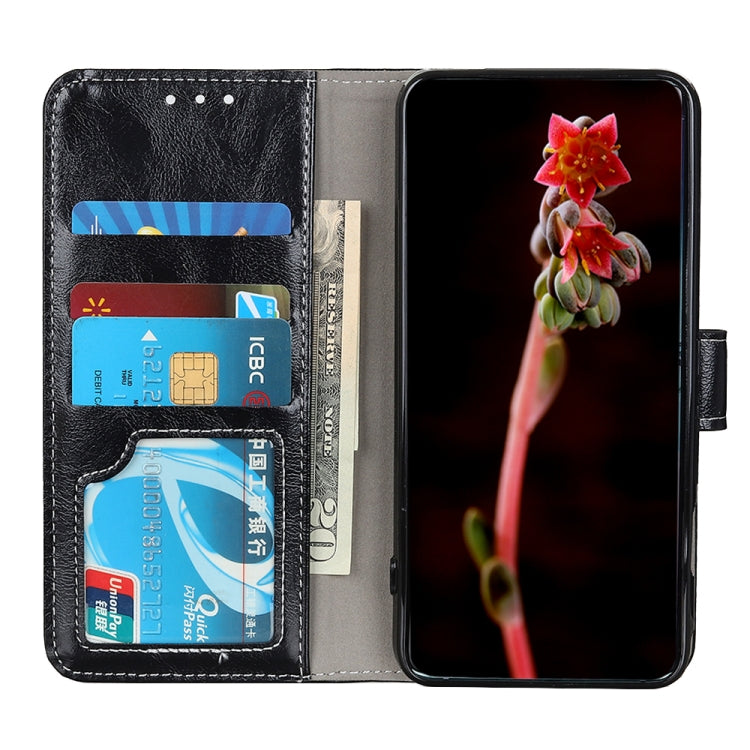 Vintage Crazy Horse PU + + Left and Right Leather Case with Photo Frame & Bracket & Front and Back Buckle, For iPhone SE 2022 / SE 2020