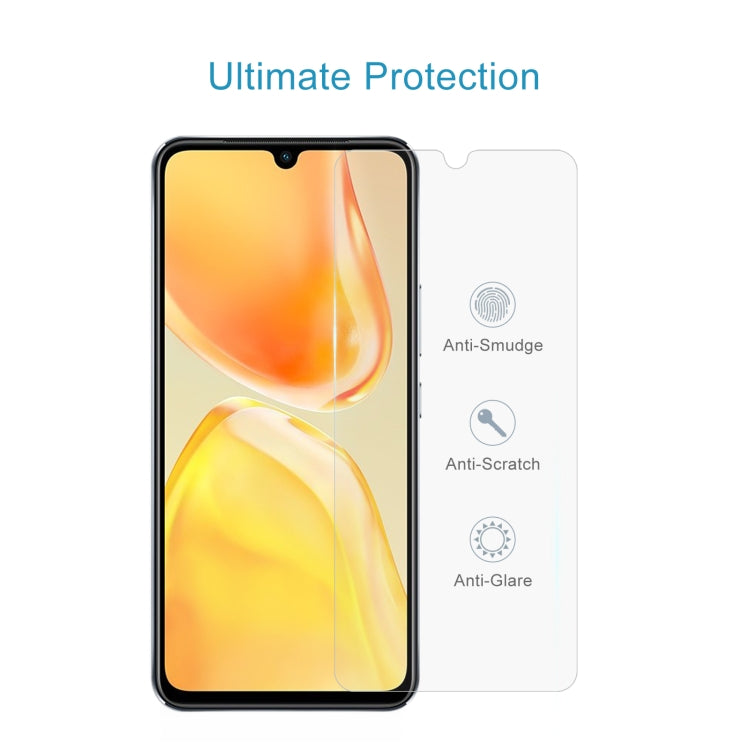 10 PCS 0.26mm 9H 2.5D Tempered Glass Film, For vivo V25 / V25e / X80 Lite / V21s (10 PCS)