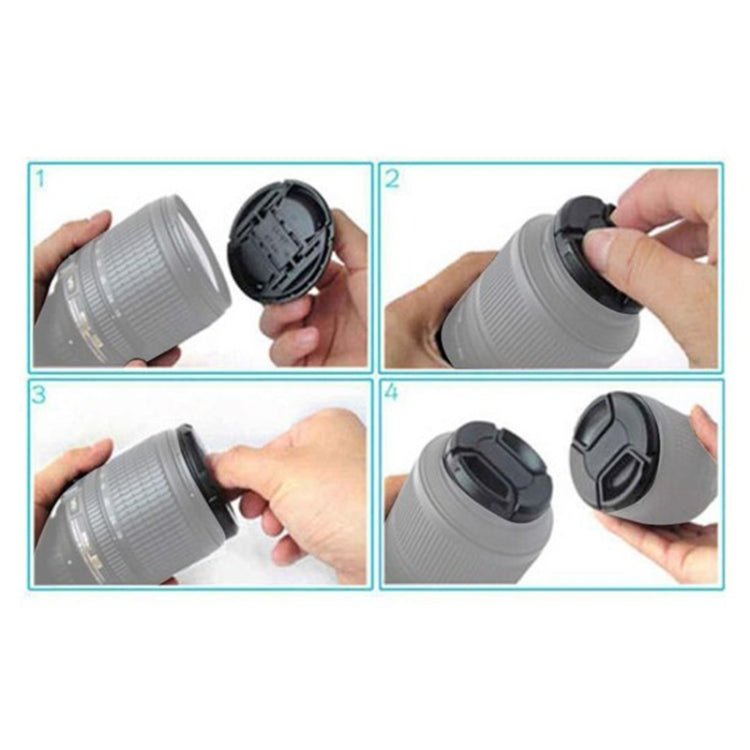 77mm Center Pinch Camera Lens Cap for Canon