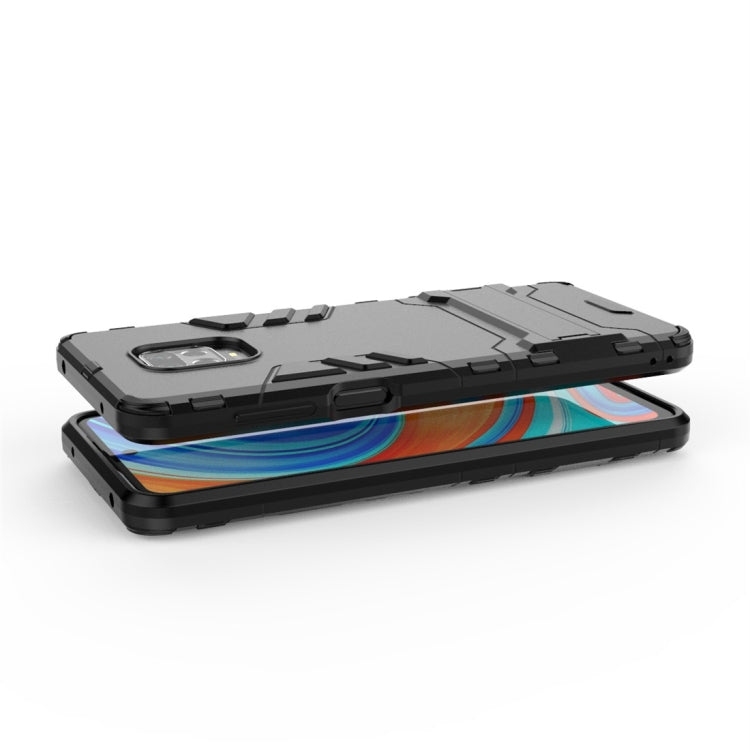 Shockproof PC + TPU Protective Case with Invisible Holder, For Xiaomi Redmi Note 9 Pro Max